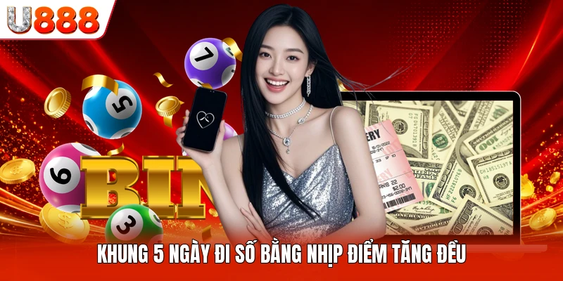 Khung 5 ngày đi số bằng nhịp điểm tăng đều